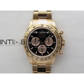 Daytona 126509 904L RG QF Best Edition Black Dial RG Subdial On 904L RG Bracelet SA4131