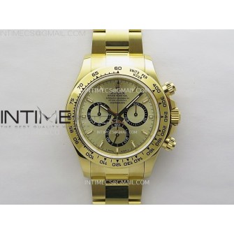 Daytona 126509 904L YG QF Best Edition Champagne Gold Dial YG Subdial On 904L YG Bracelet SA4131