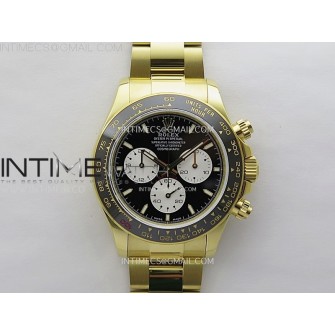 Daytona 2023 Le Mans YG QF Best Edition Black Dial On 904L RG Case and Bracelet SA4132