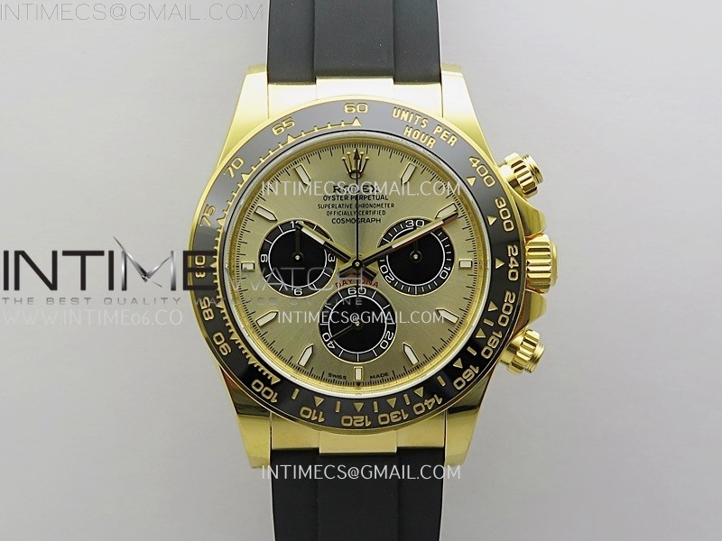 Daytona 126518 YG VSF 1:1 Best Edition YG Dial on Oysterflex Strap DD4131