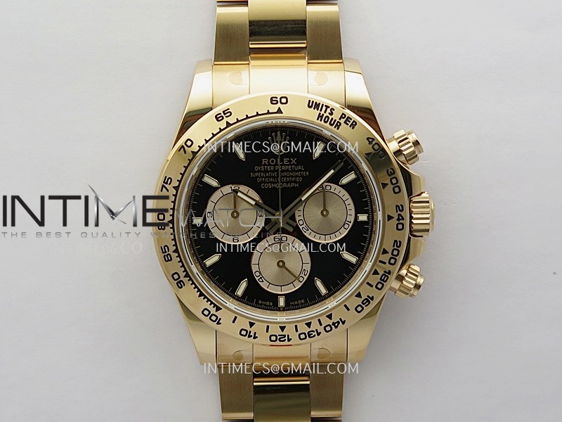 Daytona 126505 Gain Weight VSF 1:1 Best Edition Black Dial RG Subdial On Oyster Bracelet DD4131