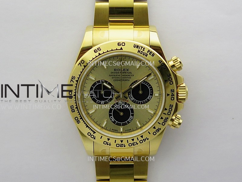 Daytona 126508 Gain Weight VSF 1:1 Best Edition YG Dial Black Subdial On Oyster Bracelet DD4131