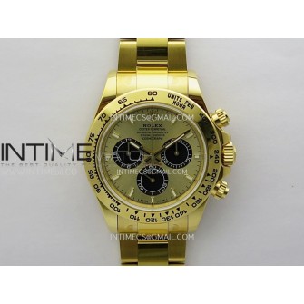 Daytona 126508 Gain Weight VSF 1:1 Best Edition YG Dial Black Subdial On Oyster Bracelet DD4131