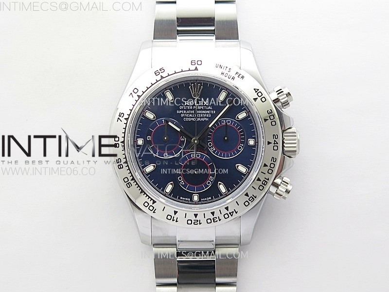 Daytona 116509 QF 1:1 Best Edition Blue Dial on SS Bracelet SH4130 V3 (Gain Weight)
