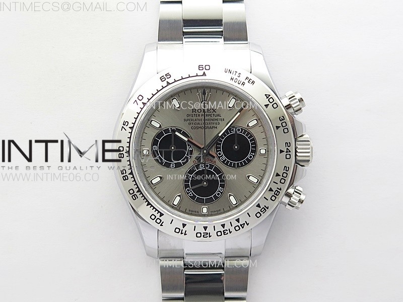 Daytona 116509 QF 1:1 Best Edition Gray Dial on SS Bracelet SH4130 V3 (Gain Weight)