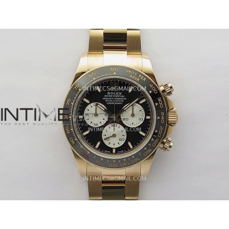 Daytona 126528 Le Mans RG Gain Weight QF 1:1 Best Edition Black Dial On RG Bracelet SH4132 V9