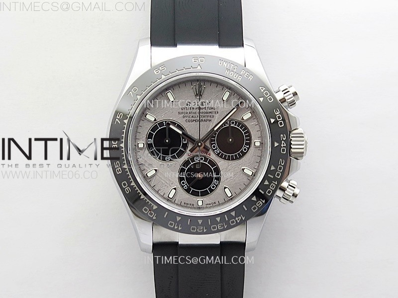 Daytona 116519 QF 1:1 Best Edition Real Meteorite Dial on Oysterflex Strap SH4130 V3 (Gain Weight)