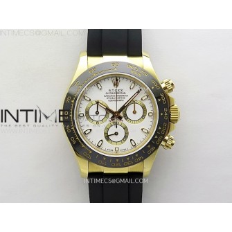 Daytona 116518 QF 1:1 Best Edition White Dial on Oysterflex Strap SH4130 V3 (Gain Weight)