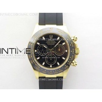 Daytona 116518 QF 1:1 Best Edition Black Dial on Oysterflex Strap SH4130 V3 (Gain Weight)