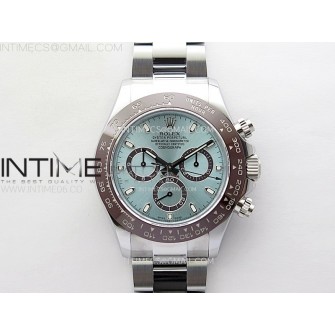Daytona 116506 QF 1:1 Best Edition Ice Blue Dial Lume Markers on SS Bracelet SH4130 V3 (Gain Weight)