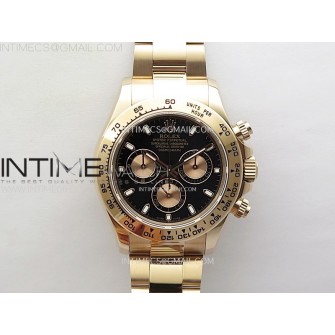 Daytona 116505 QF 1:1 Best Edition Black Dial RG Subdial on RG Bracelet SH4130 V3 (Gain Weight)