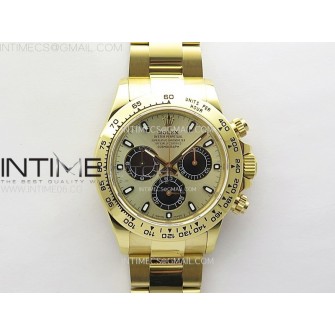 Daytona 116508 QF 1:1 Best Edition YG Dial Black Subdial on YG Bracelet SH4130 V3 (Gain Weight)