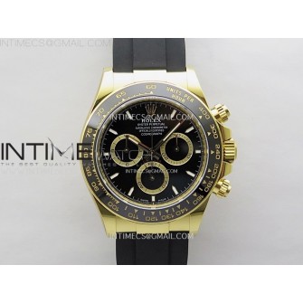 Daytona 126518 Gain Weight APSF 1:1 Best Edition Black Dial Sticks Markers on Oysterflex Strap SH4131