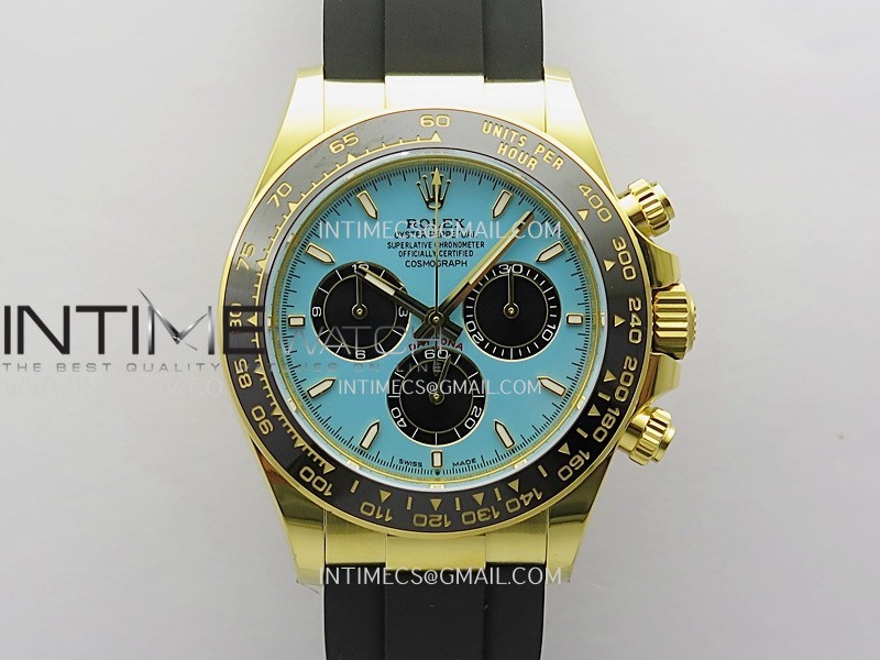 Daytona 126518 Gain Weight APSF 1:1 Best Edition Tiffany Turquoise Blue Dial Sticks Markers on Oysterflex Strap SH4131