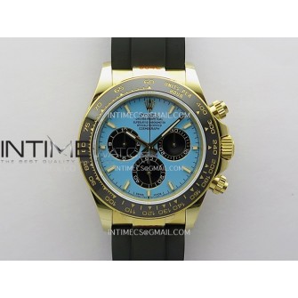 Daytona 126518 Gain Weight V10 QF 1:1 Best Edition Tiffany Turquoise Blue Dial Stick Markers on Oysterflex Strap SH4131