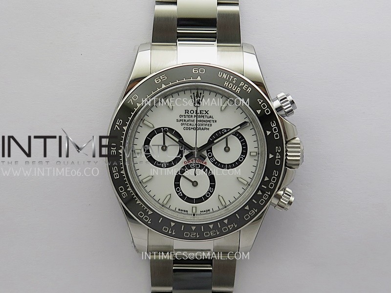 Daytona 126500 UFO 904L Steel SS 1:1 Best Edition White Dial On SS Bracelet UF4131 (Free Sprung)