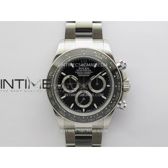 Daytona 126500 UFO 904L Steel SS 1:1 Best Edition Black Dial On SS Bracelet UF4131 (Free Sprung)