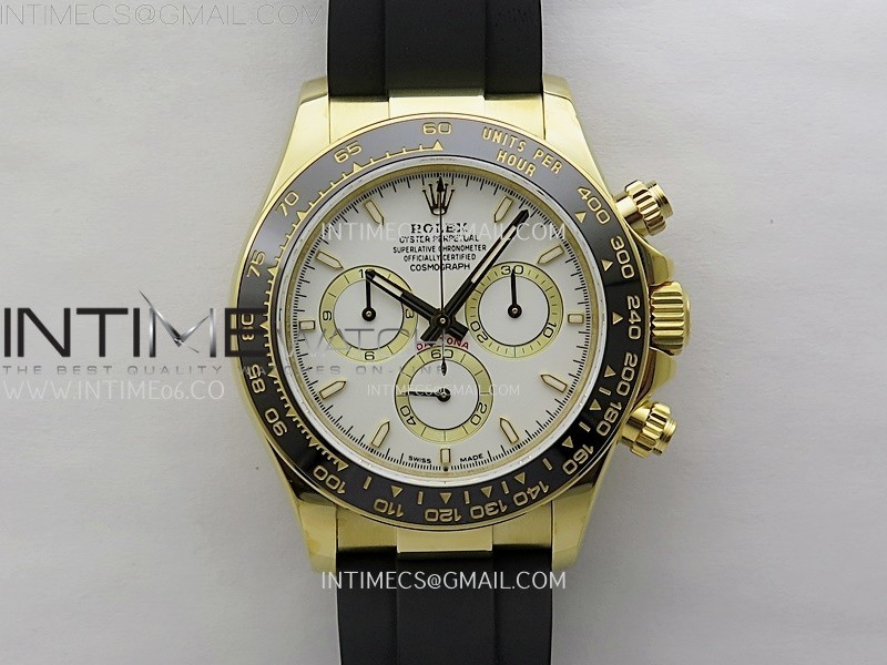 Daytona 126518 QF Gain Weight 1:1 Best Edition White Dial Sticks Markers on Oysterflex Strap SH4131 V11