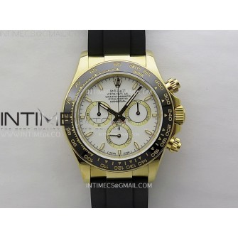 Daytona 126518 QF Gain Weight 1:1 Best Edition White Dial Sticks Markers on Oysterflex Strap SH4131 V11