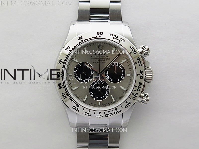 Daytona 126505 Gain Weight QF 1:1 Best Edition Gray Dial Black Subdial on Bracelet SH4131 V6