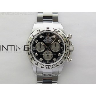 Daytona 126505 Gain Weight QF 1:1 Best Edition Bright Black Dial Silver Subdial on Bracelet SH4131 V6