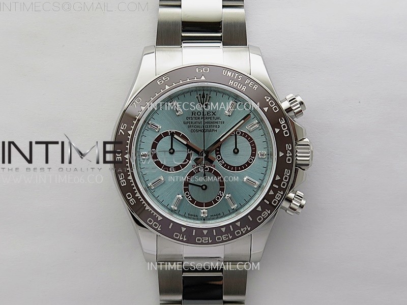 Daytona 126506 Gain Weight QF 1:1 Best Edition Ice Blue Dial T Diamond Markers on Bracelet SH4131 V6
