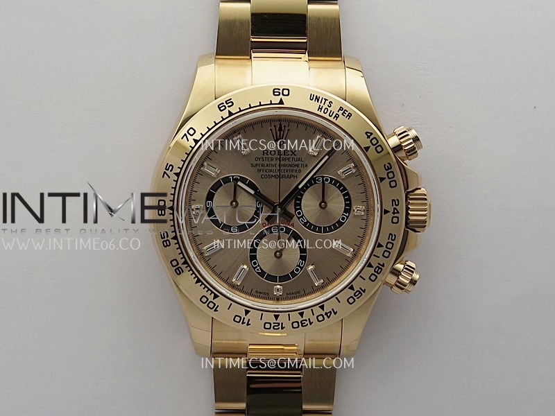 Daytona 126505 Gain Weight RG QF 1:1 Best Edition RG/Black Dial T Crystal Markers On RG Bracelet SH4131 V6