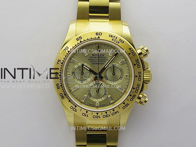 Daytona 126508 Gain Weight YG QF 1:1 Best Edition YG Dial T Crystal Markers On YG Bracelet SH4131 V6