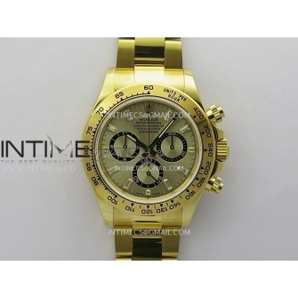 Daytona 126508 Gain Weight YG QF 1:1 Best Edition YG/Black Dial T Crystal Markers On YG Bracelet SH4131 V6