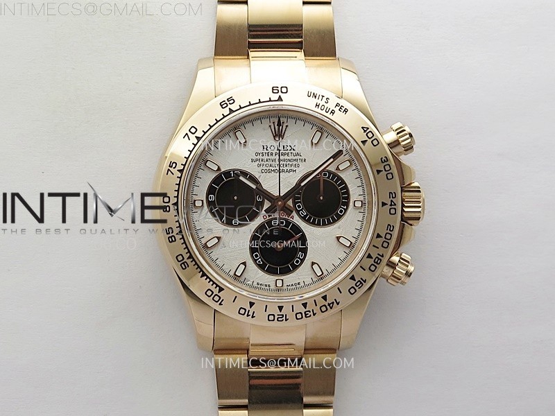 Daytona 116505 QF 1:1 Best Edition Real Meteorite Dial on RG Bracelet SH4130 V3 (Gain Weight)