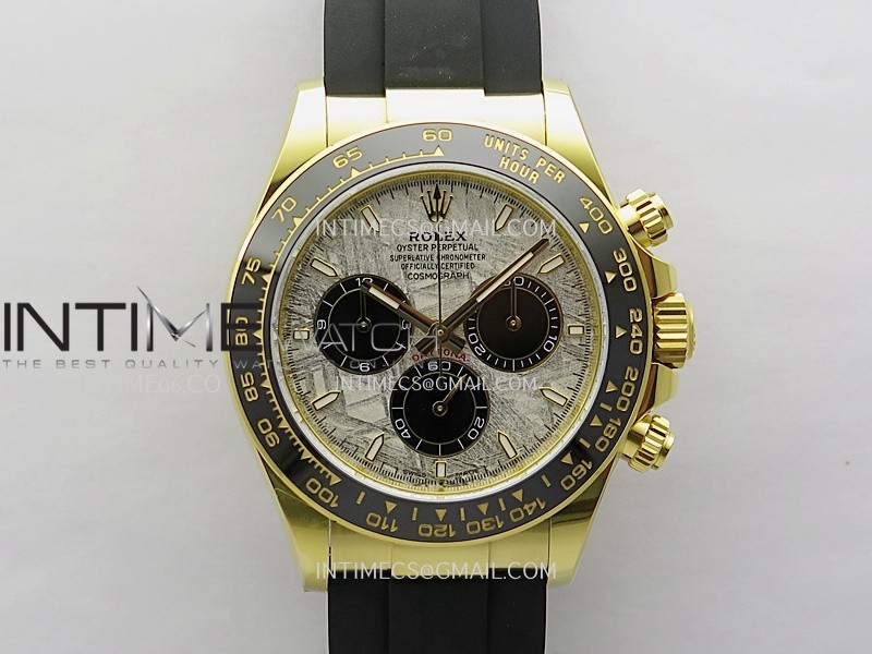 Daytona 126518 Gain Weight APSF 1:1 Best Edition Real Meteorite Dial Sticks Markers on Oysterflex Strap SH4131