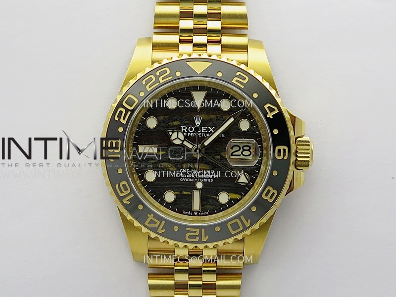 GMT-Master II 126718 GRNR YG ARF 1:1 Best Edition Tiger Iron Dial On YG Bracelet Super Clone VR3285 CHS