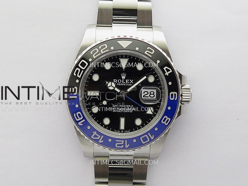 GMT-Master II 126710 BLNR 904L SS V3 VSF 1:1 Best Edition Black Dial On Oyster Bracelet DD3285 CHS