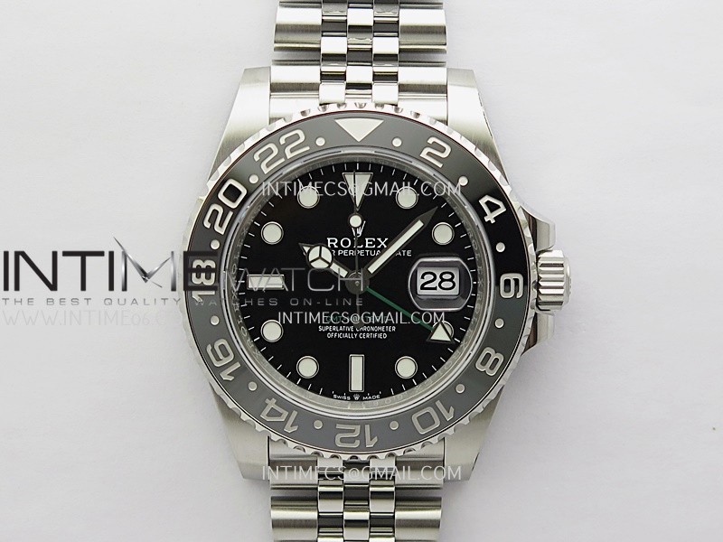 GMT-Master II 126710 GRNR Black/Gray V3 904L SS VSF 1:1 Best Edition Black Dial On Jubilee Bracelet DD3285 CHS