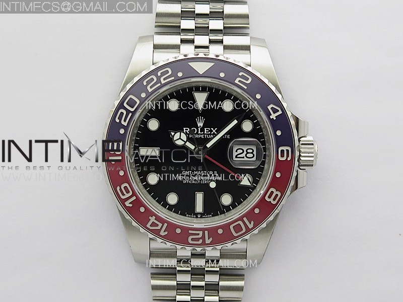 GMT-Master II 126710 BLRO V3 904L SS VSF 1:1 Best Edition Black Dial On Jubilee Bracelet DD3285 CHS