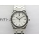 Royal Oak 41mm 15500 SS APSF 1:1 Best Edition Silver Textured Dial on SS Bracelet A4302 Super Clone