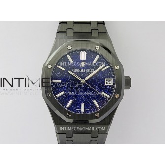 Royal Oak 15500 Black Ceramic APSF 1:1 Best Edition Blue Starry Dial On Black Ceramic Bracelet SA4302 Super Clone