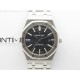 Royal Oak 41mm 15400 SS ZF 1:1 Best Edition Black Textured Dial on SS Bracelet SA3120 Super Clone