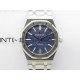 Royal Oak 41mm 15400 SS ZF 1:1 Best Edition Blue Textured Dial on SS Bracelet SA3120 Super Clone