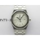Royal Oak 41mm 15400 SS ZF 1:1 Best Edition Silver Textured Dial on SS Bracelet SA3120 Super Clone