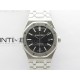 Royal Oak 41mm 15400 SS APSF 1:1 Best Edition Black Textured Dial on SS Bracelet A3120 Super Clone V3