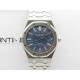 Royal Oak 41mm 15400 SS APSF 1:1 Best Edition Blue Textured Dial on SS Bracelet A3120 Super Clone V3