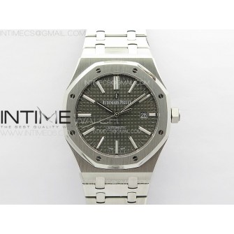 Royal Oak 41mm 15400 SS APSF 1:1 Best Edition Gray Textured Dial on SS Bracelet A3120 Super Clone V3