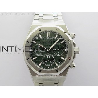 Royal Oak Chrono 26240 SS APSF 1:1 Best Edition Green Dial on SS Bracelet SA4401 Super Clone