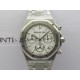 Royal Oak Chrono 26240 SS V2 APSF 1:1 Best Edition Silver Dial on SS Bracelet SA4401 Super Clone (Free Sprung)