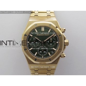 Royal Oak Chrono 26240OR RG APSF 1:1 Best Edition Green Dial on RG Bracelet SA4401 Super Clone