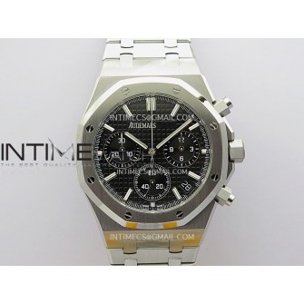 Royal Oak Chrono 26240 SS V2 APSF 1:1 Best Edition Black Dial on SS Bracelet SA4401 Super Clone (Free Sprung)