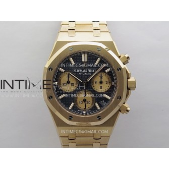 Royal Oak Chrono 26240OR RG V2 APSF 1:1 Best Edition Blue Dial RG Subdial On RG Bracelet SA4401 Super Clone (Free Sprung)