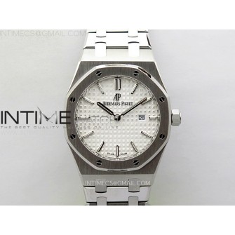 Lady Royal Oak 33mm 67651 SS ZF 1:1 Best Edition White Textured Dial on SS Bracelet RONDA Quartz