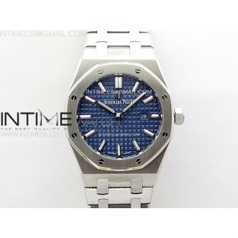 Lady Royal Oak 33mm 67651 SS ZF 1:1 Best Edition Blue Textured Dial on SS Bracelet RONDA Quartz